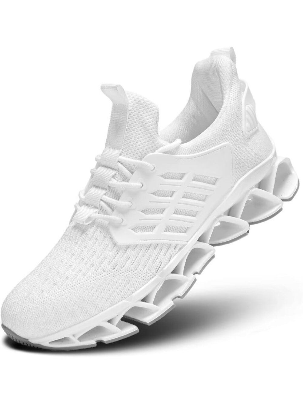 Men's White Slip On Walking Running Casual Blade Tennis Sneakers Shoes